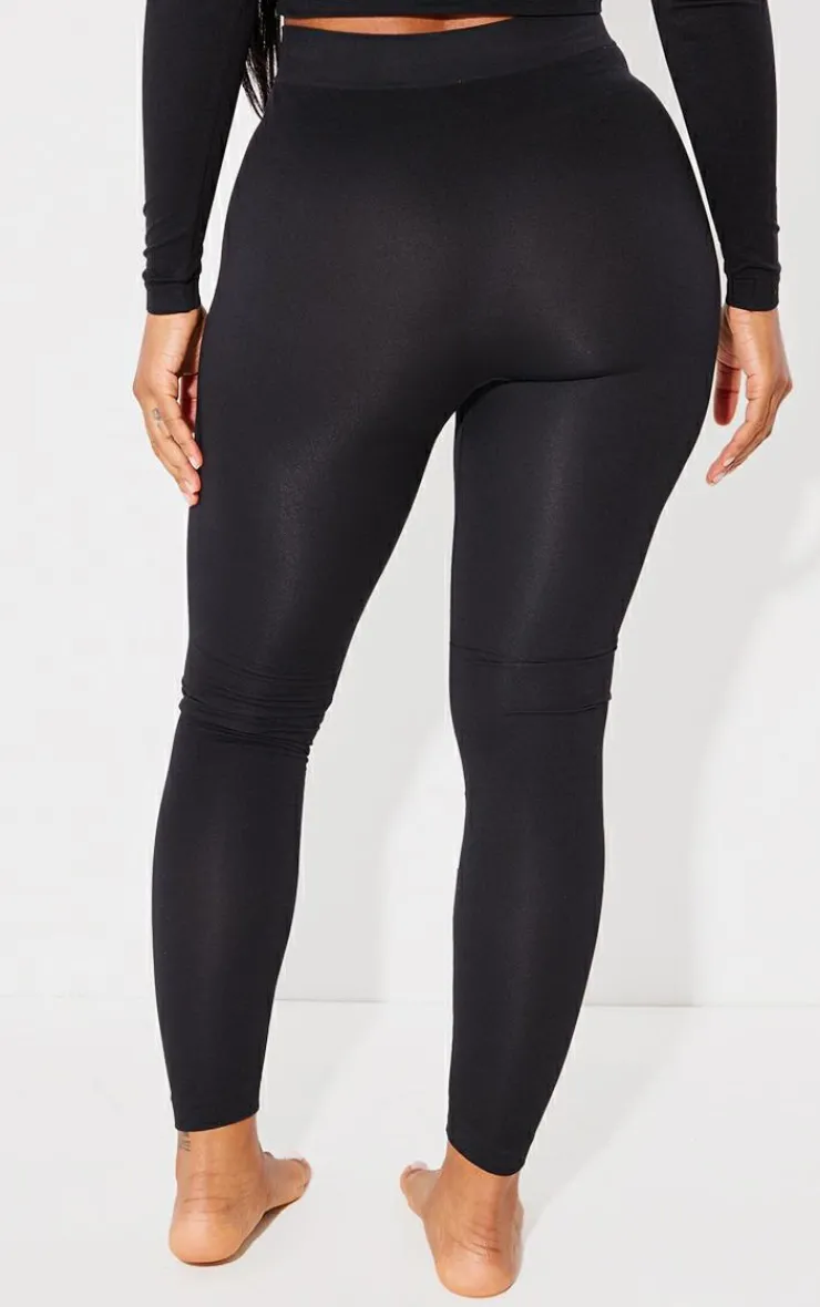PrettyLittleThing Shape Sculpted High Waisted Leggings Black