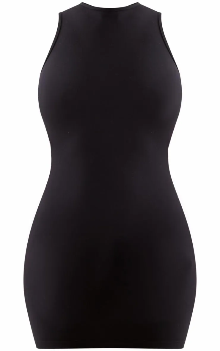 Shape Sculpted Open Back Bodycon Dress-PrettyLittleThing Online