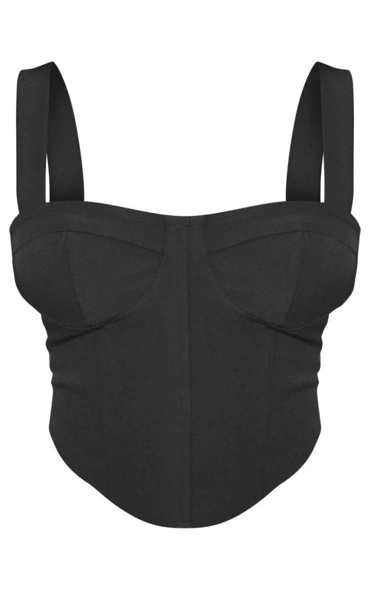 PrettyLittleThing Corsets*Shape Woven Corset Crop Top