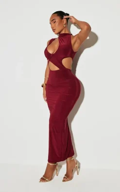 PrettyLittleThing Snatched*Shape Halter Neck Dress