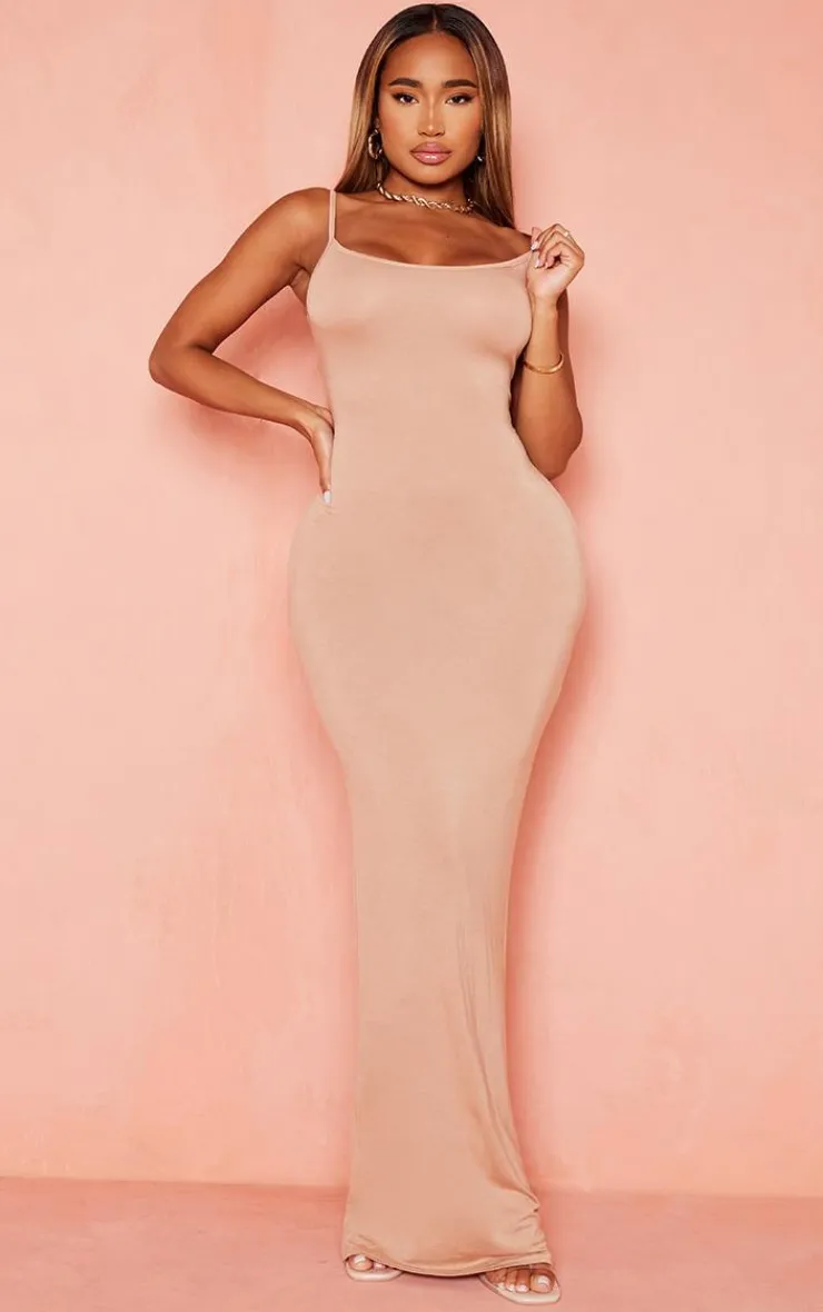 Shape Jersey Strappy Maxi Dress-PrettyLittleThing Discount