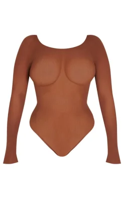 Shape Chocolate Seamless Long Sleeve Bodysuit