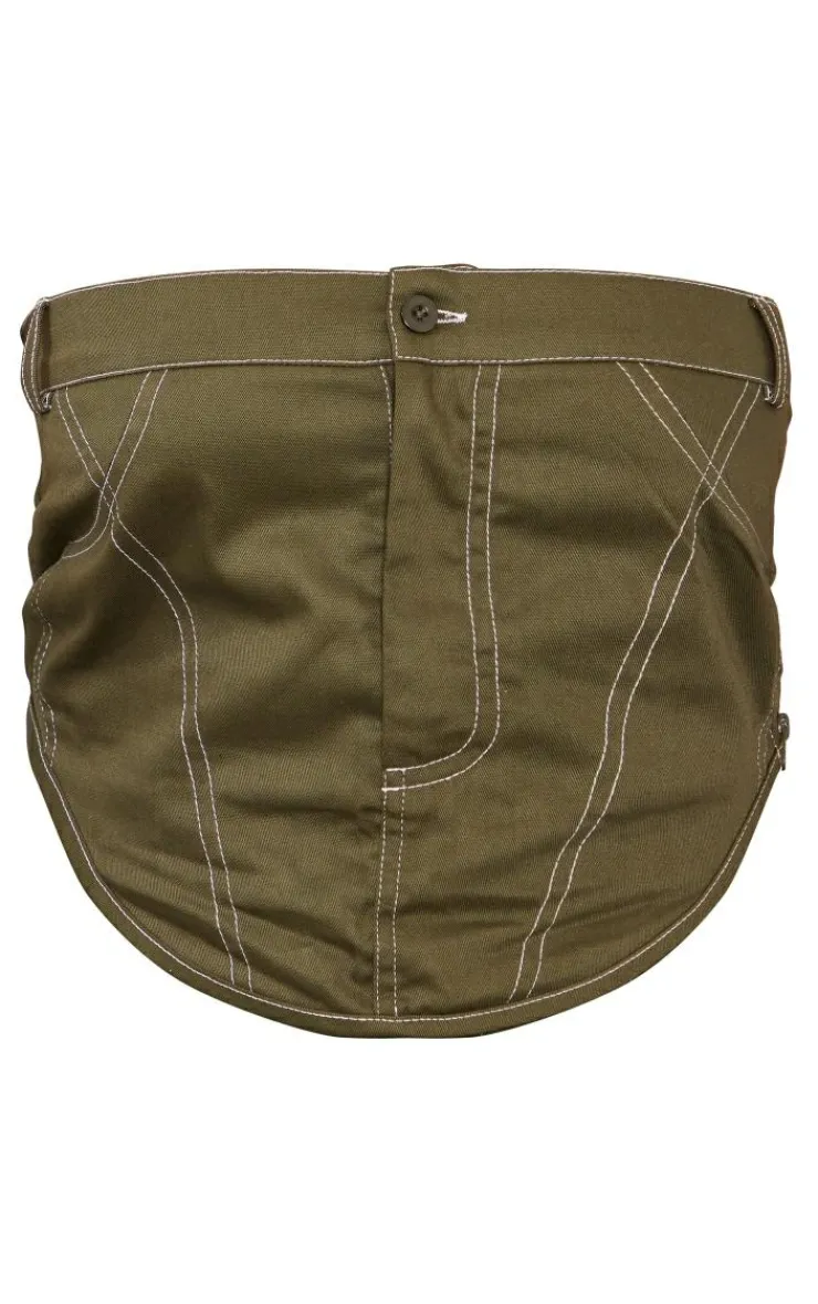 Clearance PrettyLittleThing Shape Cargo Bandeau Top Khaki