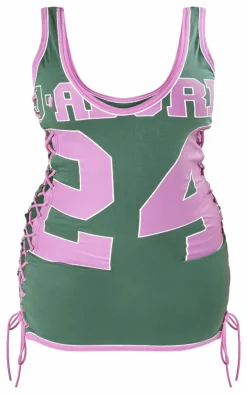 Shape Lace Up Sporty Dress-PrettyLittleThing Discount