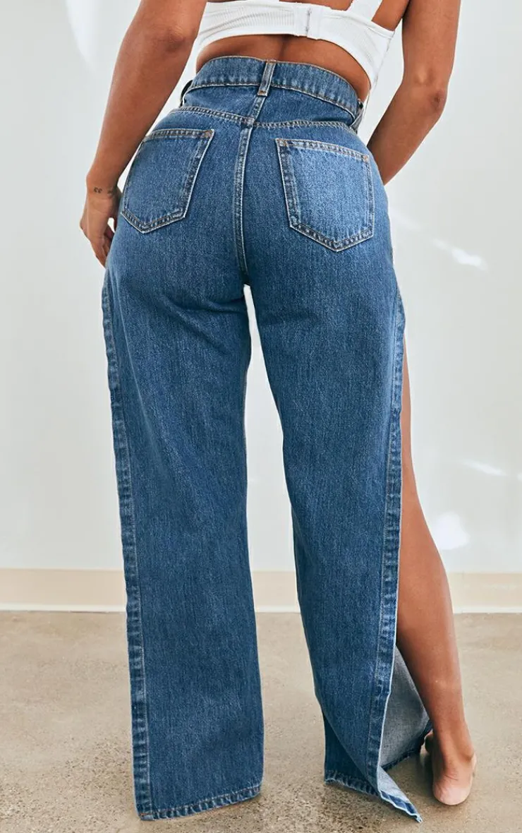 Shape Extreme Split Detail Jeans-PrettyLittleThing Outlet