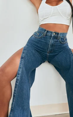 Shape Extreme Split Detail Jeans-PrettyLittleThing Outlet