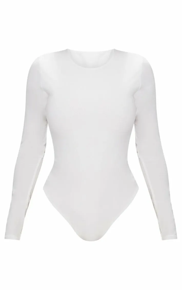 Shape White Long Sleeve Slinky Bodysuit