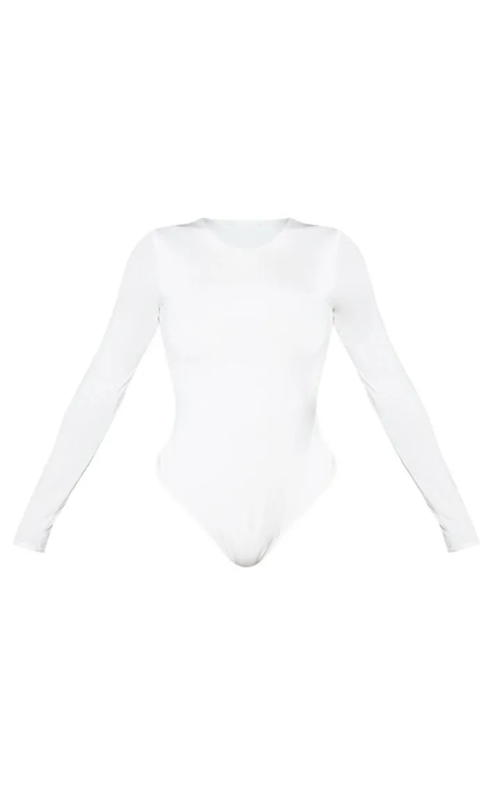 Shape White Long Sleeve Slinky Bodysuit