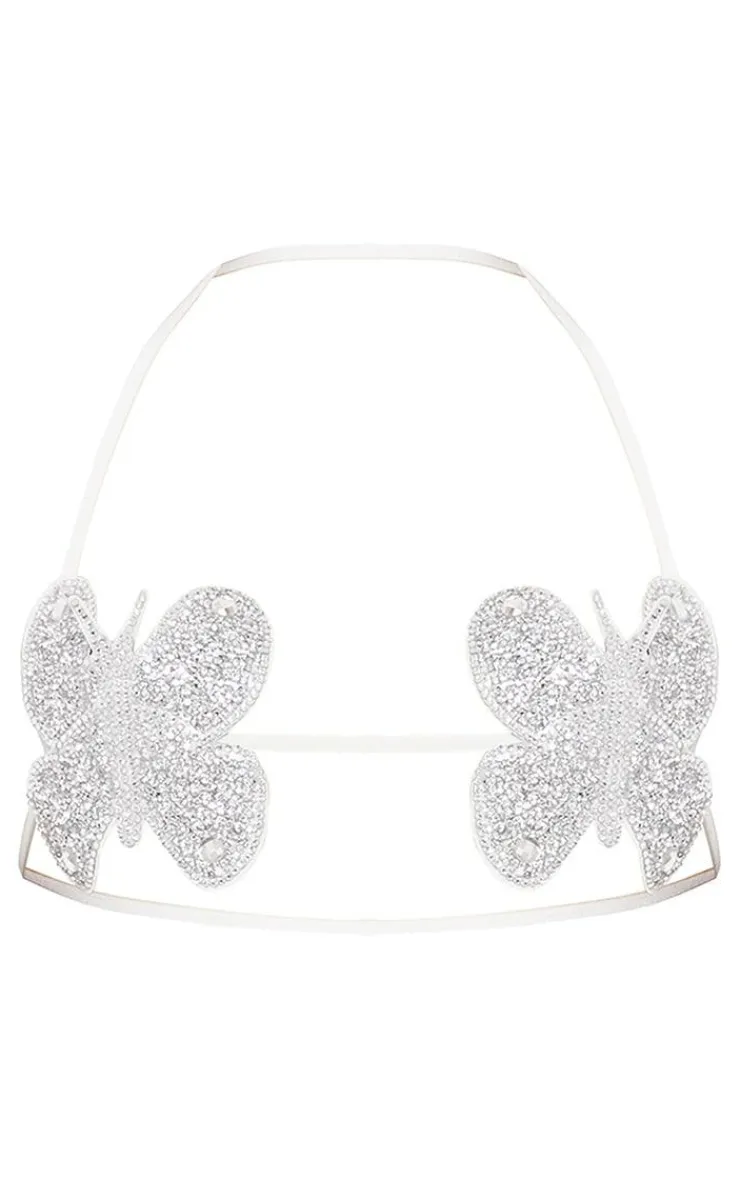 PrettyLittleThing Bralets*Diamante Butterfly Bralet