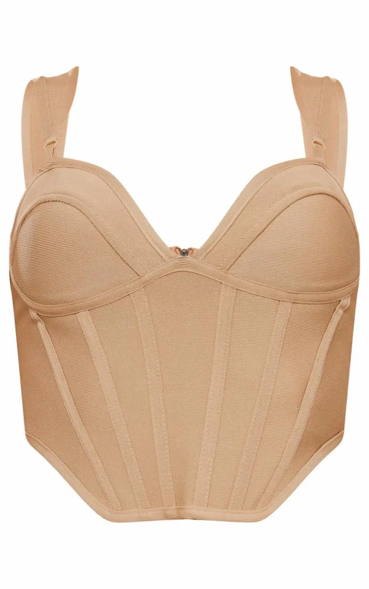 Bandage Dip Hem Bust Cup Corset-PrettyLittleThing Best