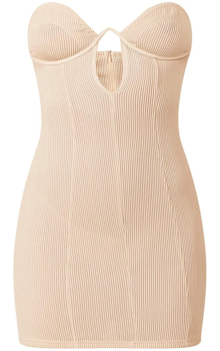 Plisse V Wire Detail Romper-PrettyLittleThing Discount