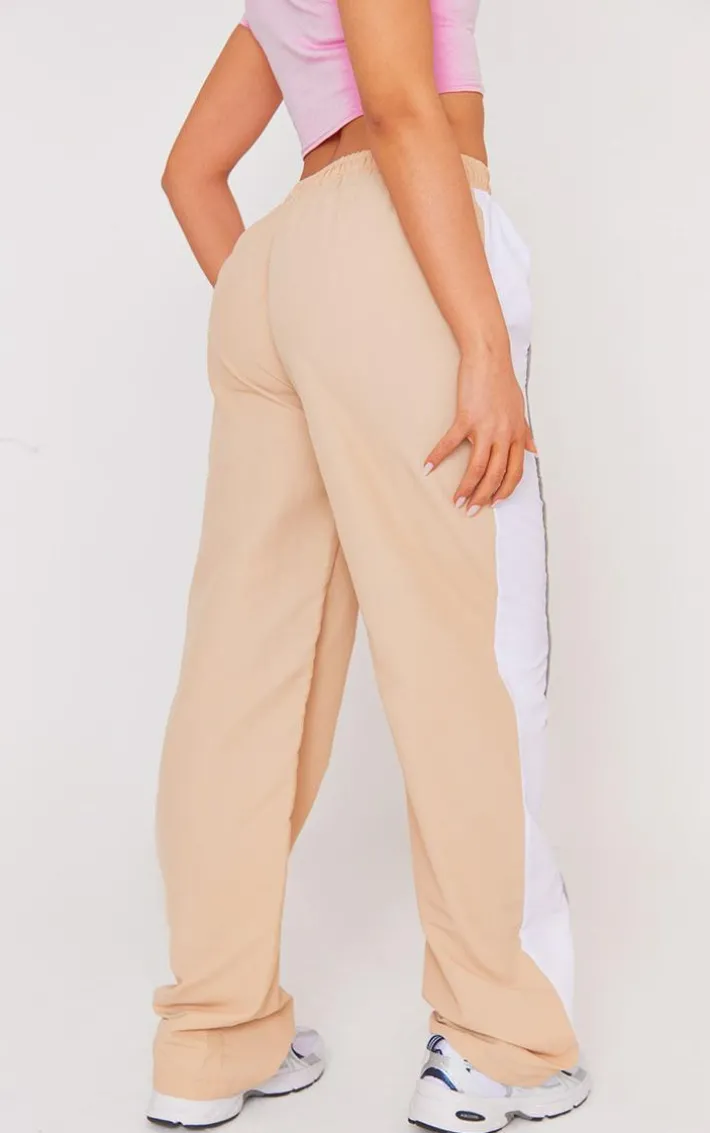 Stone Printed Front Parachute Track Pants