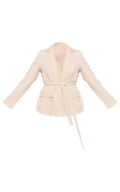 Stone Tie Up Blazer