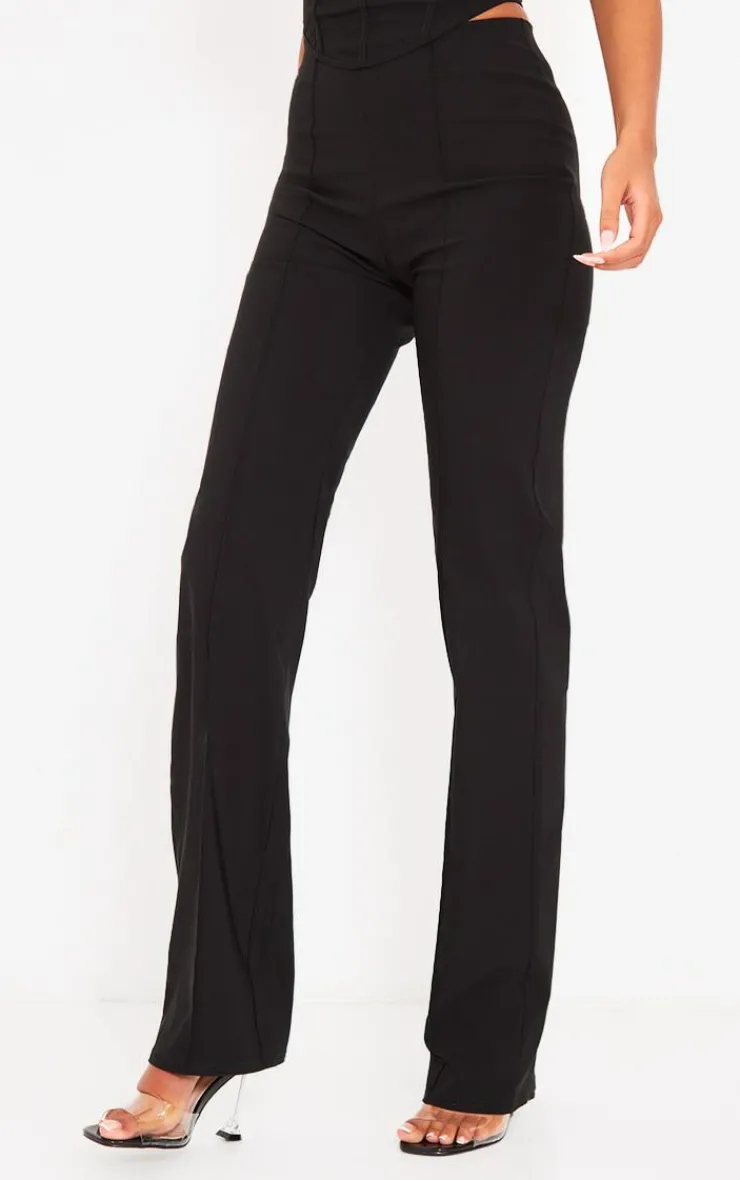 New PrettyLittleThing Tall Stretch Woven Pants Black