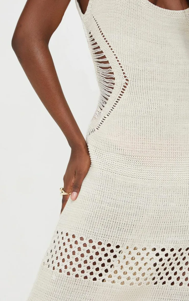 Tall Crochet Plunged Maxi Dress-PrettyLittleThing Best