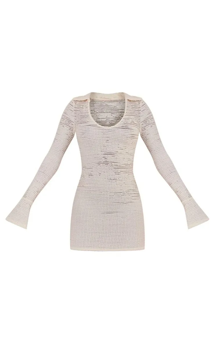 Tall Textured Mini Dress-PrettyLittleThing Best