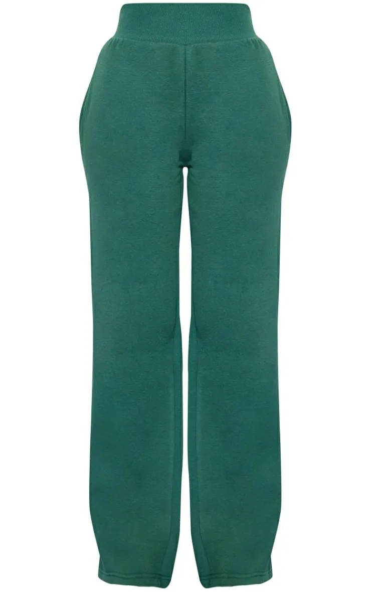 Hot PrettyLittleThing Tall Wide Leg Sweatpants Green