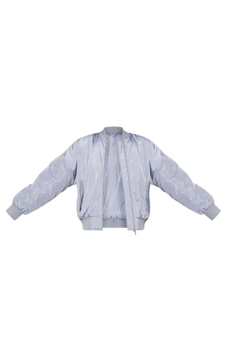 PrettyLittleThing Bomber Jackets*Tall Oversized Zip Up Bomber Jacket