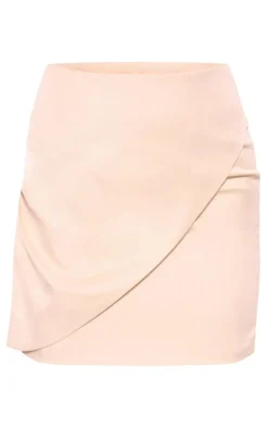 Sale PrettyLittleThing Tall Light Tailored Mini Skirt Taupe