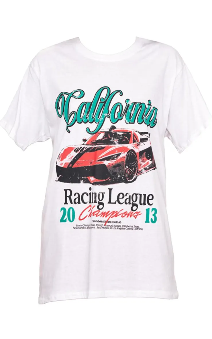 PrettyLittleThing T-Shirts*Car Graphic Oversized T Shirt