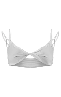 PrettyLittleThing Bralets*Linen Feel Double Strap Bralet