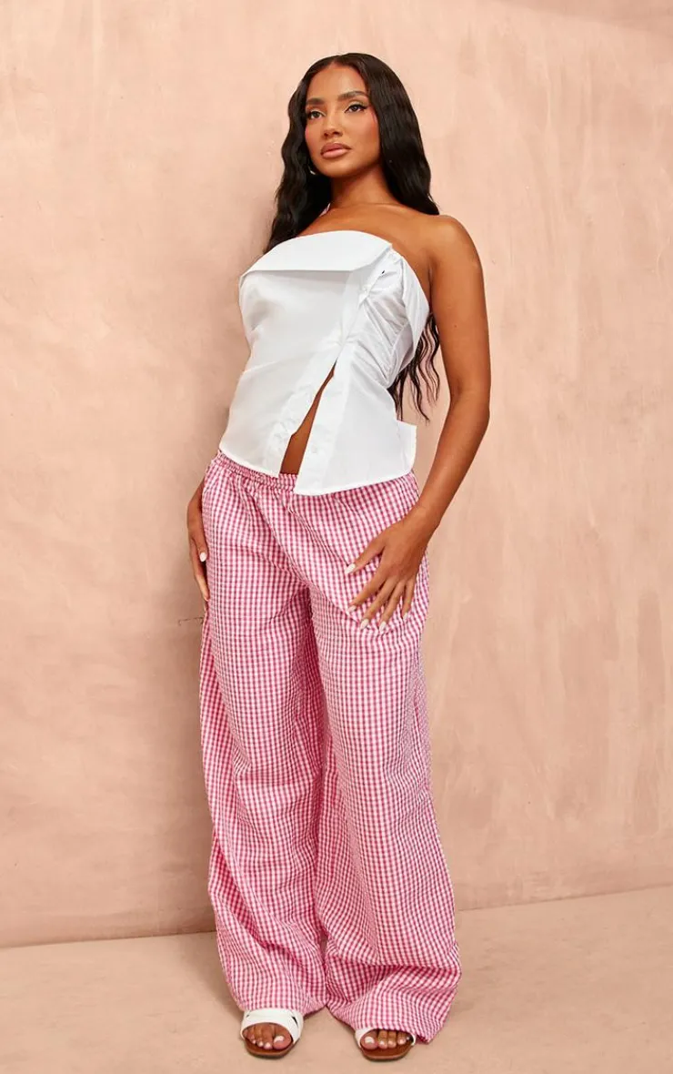 PrettyLittleThing Shirts*Off The Shoulder Asymmetric Shirt