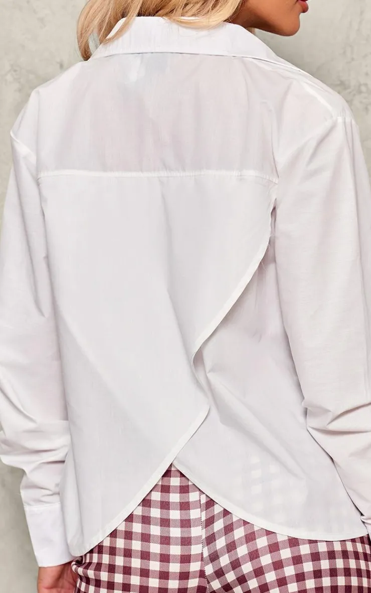 PrettyLittleThing Shirts*Open Back Shirt