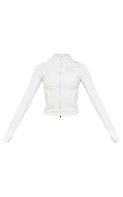 PrettyLittleThing Athletic Jackets*Sculpt Pocket Front Double Zip Up Jacket