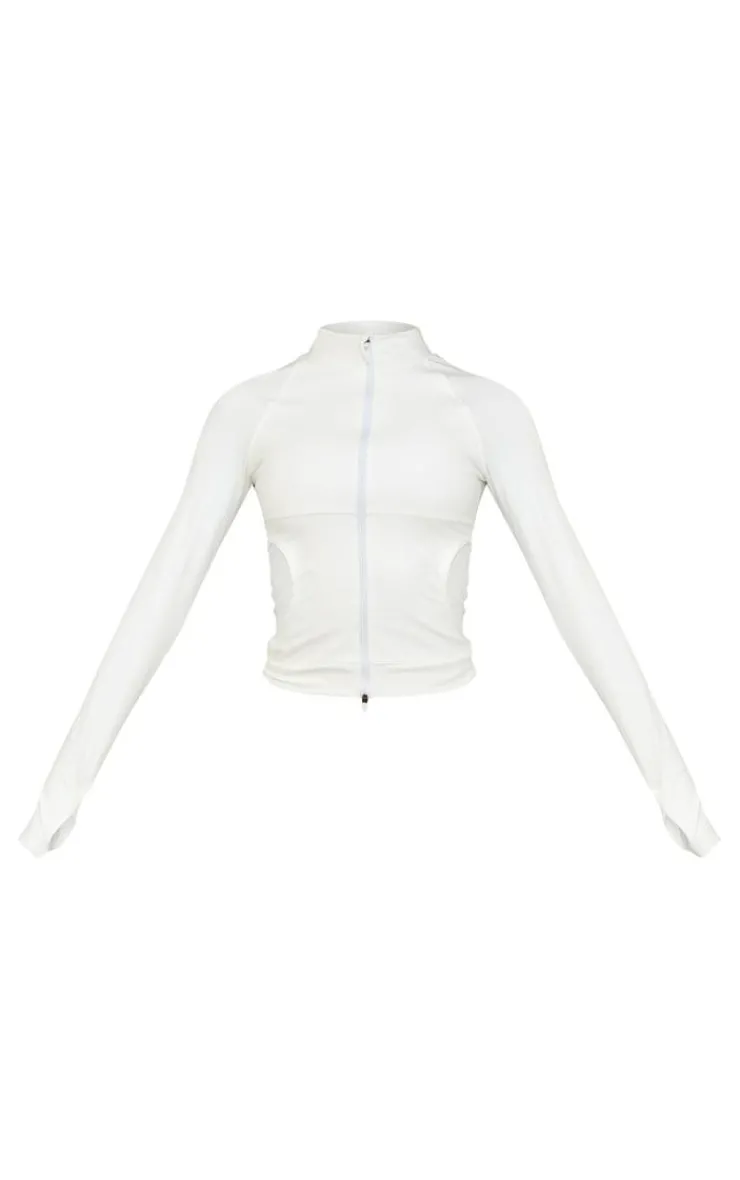 PrettyLittleThing Athletic Jackets*Sculpt Pocket Front Double Zip Up Jacket