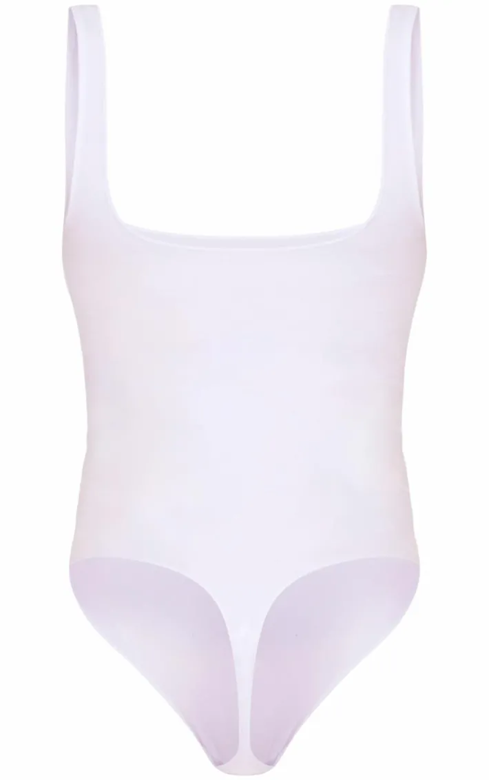 White Seamless Lingerie Bodysuit