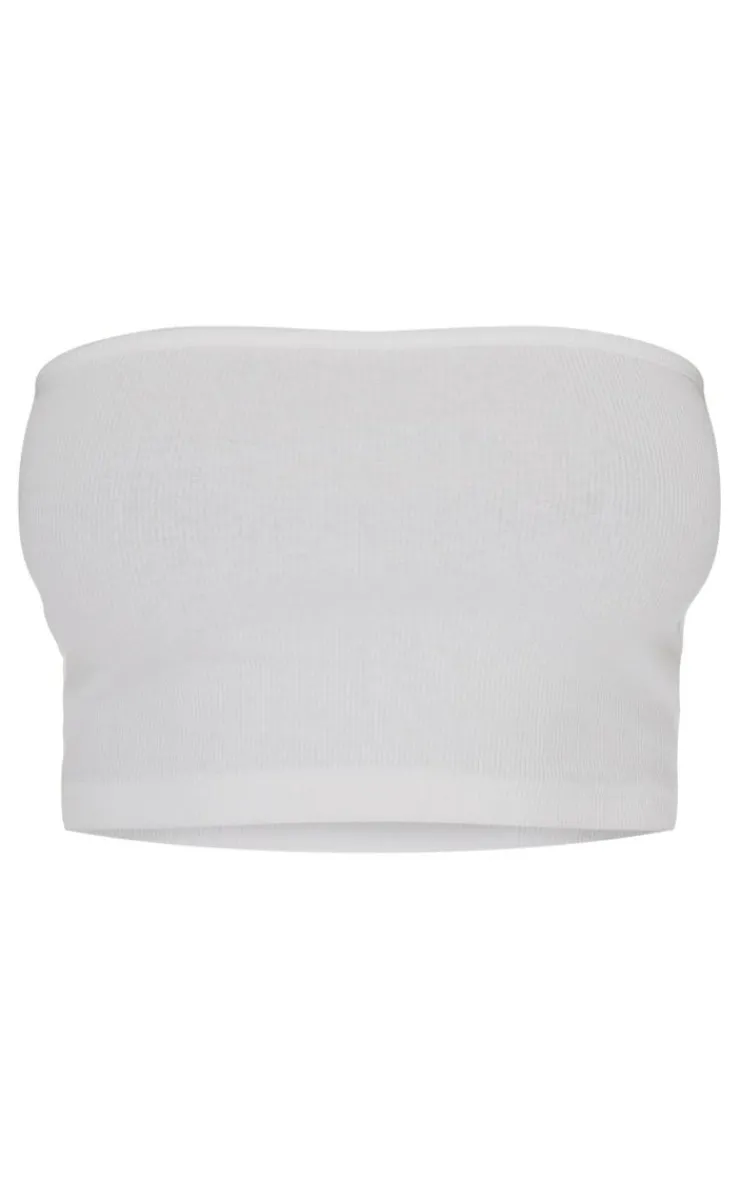 PrettyLittleThing Tube Tops*Soft Basic Ribbed Bandeau Crop Top