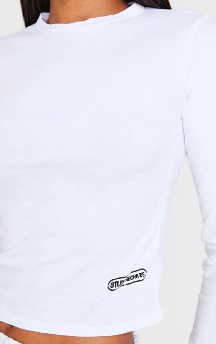 PrettyLittleThing T-Shirts*Studio Archive Graphic Long Sleeve Baby Doll