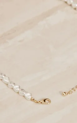 PrettyLittleThing Necklaces*Textured Pearl Choker