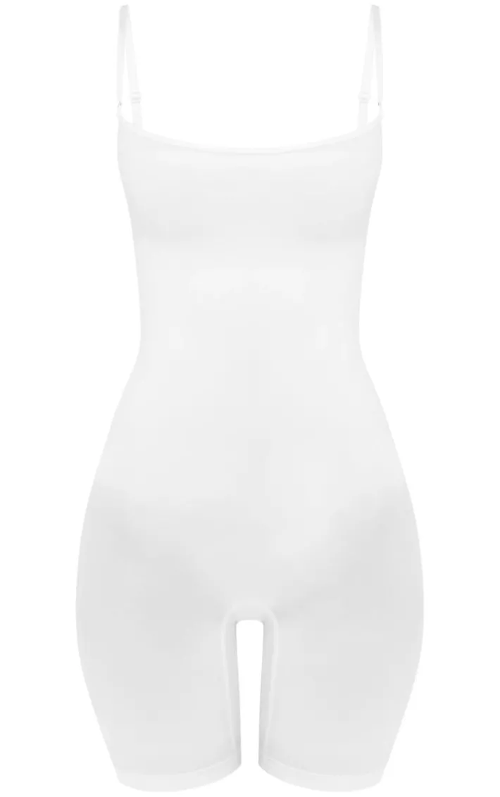 White Underbust Shapewear Bodysuit